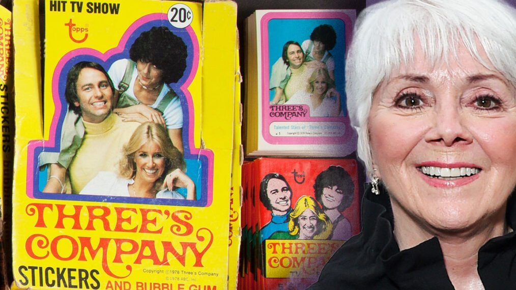Joyce DeWitt and Threes Company Trading cards collage