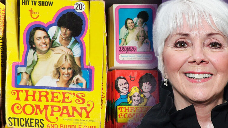 Joyce DeWitt and Threes Company Trading cards collage
