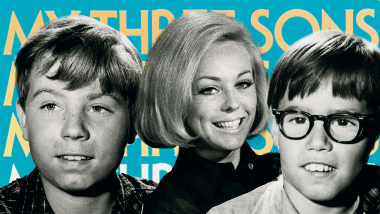 My Three Sons Barry & Stanley Livingston with Tina Cole collage