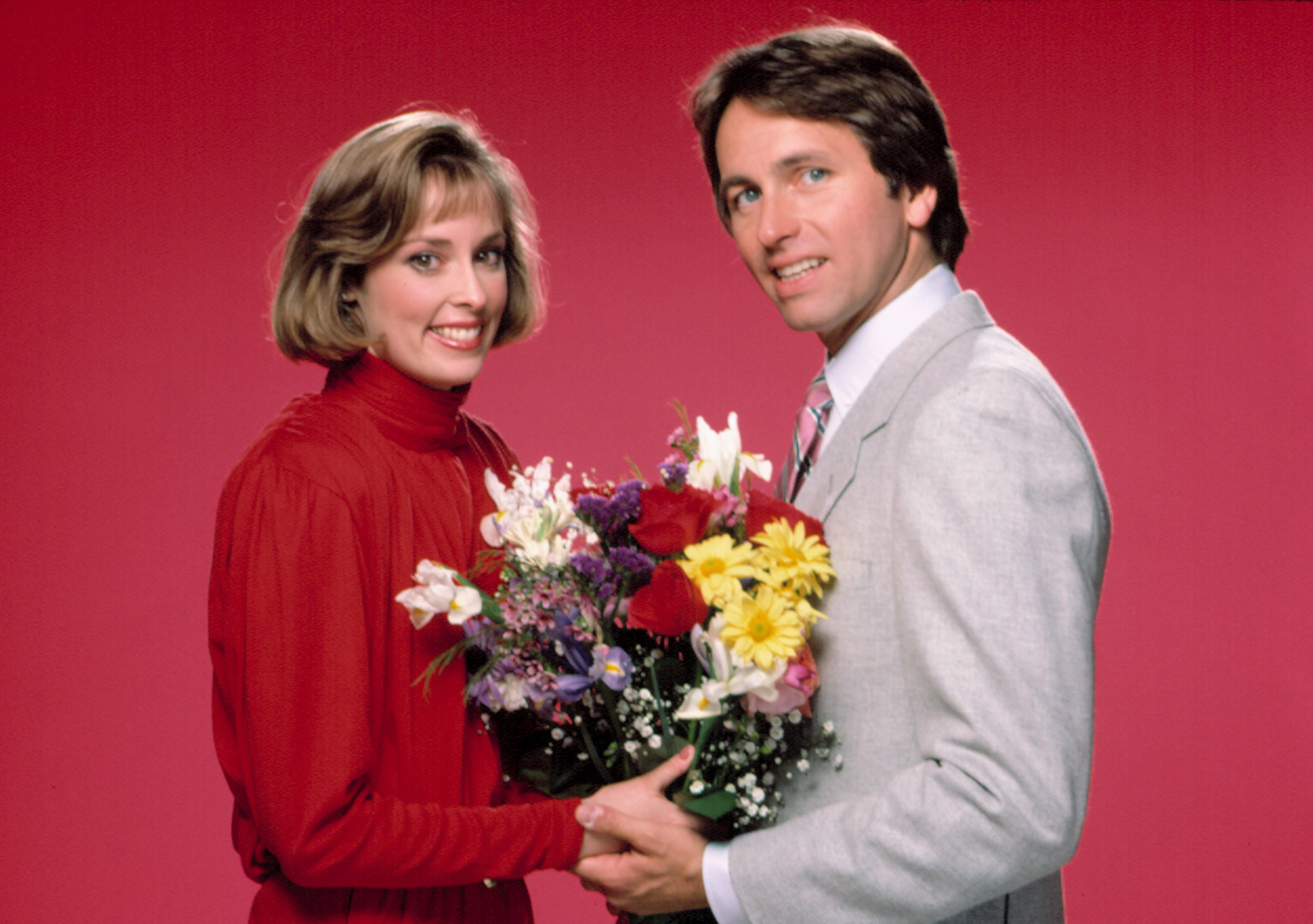 THREE'S A CROWD, Mary Cadorette, John Ritter, 1984-1985.