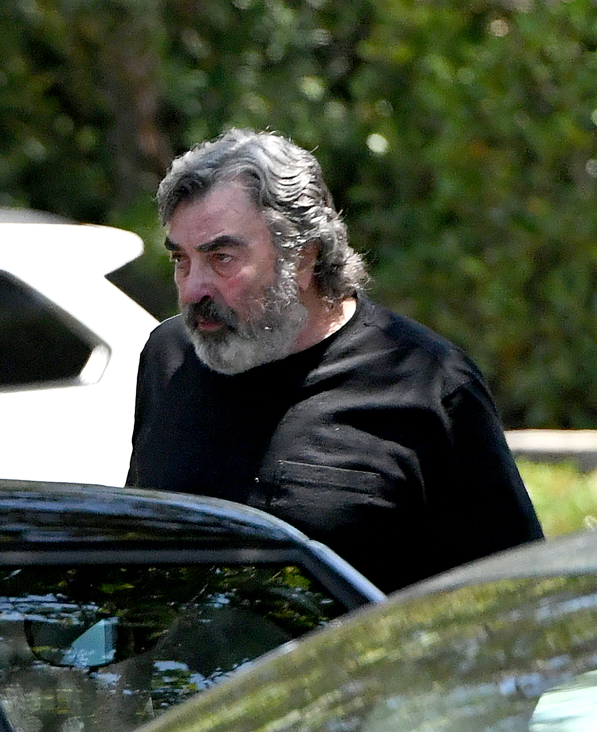 Coleman-Rayner Los Angeles, CA, USA. July 14, 2025 **With video footage** Reclusive Hollywood legend Tom Selleck, 80, makes an extremely rare public outing as he runs errands and grabs a fast food lunch in his California neighborhood. The Magnum P.I. alum, who has been laying low at his $12 million avocado ranch since the shock cancelation of Blue Bloods late last year, broke cover on the afternoon of July 14, 2025, where he started out at his local gym before heading to a drive thru McDonald’s. He ordered a Big Mac and soda from the fast food chain and sat quietly in the car park to eat his lunch. He then went on to an office building where he was seen filing undisclosed paperwork. Tom finally finished his chores with a quick trip to a local convenience store where he opted for a bag of baked Lays chips, which he again ate in the quiet of a car park. Tom then drove home in his white pick-up truck. He was wearing a black T-shirt, shorts and sneakers. Separate video footage shows him walking around in between appointments. CREDIT MUST READ: Jeff Rayner / Coleman-Rayner