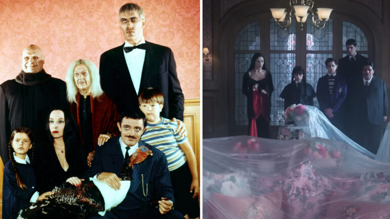 The original Addams family in color vs. the cast of 'Wednesday'