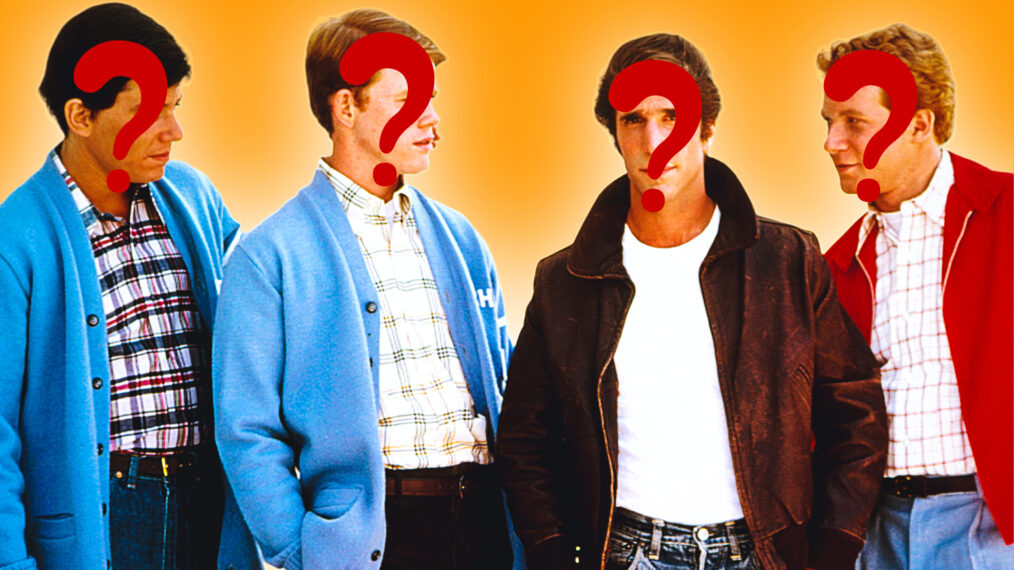 HAPPY DAYS, Anson Williams, Ron Howard, Henry Winkler, Donny Most, 1974-1984