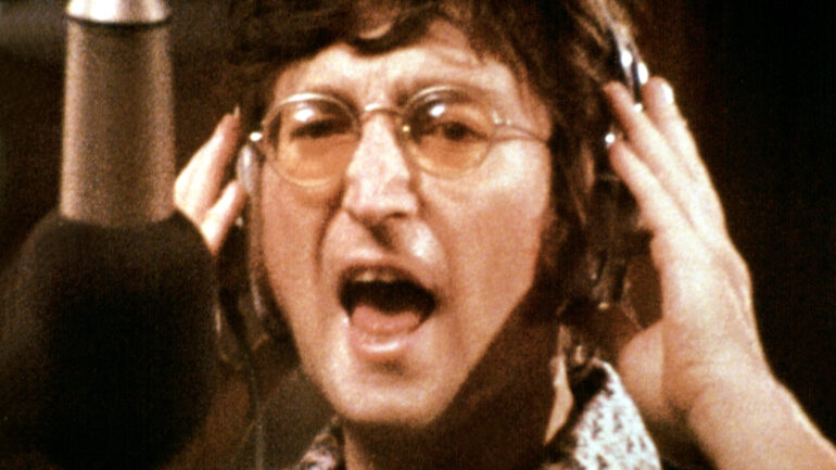 IMAGINE: JOHN LENNON, John Lennon, 1988, photo from recording of 'Imagine' album, 1971