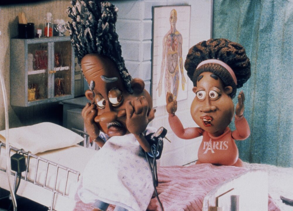 THE PJS, (aka THE PJs), from left: Thurgood Orenthal Stubbs, (original voice by Eddie Murphy, later voice by Mark Moseley), Muriel Stubbs (voice: Ja'Net DuBois), 1999-2001. ph: Jim Lommasson / TM & Copyright ©20th Century Fox Film Corp. All rights reserved. / Courtesy Everett Collection