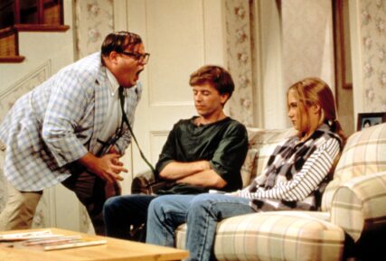 SATURDAY NIGHT LIVE, Chris Farley, David Spade, Christina Applegate, 1975-