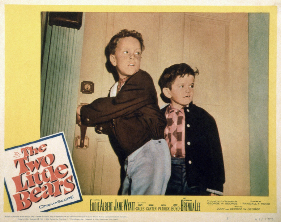 THE TWO LITTLE BEARS, US lobbycard, from left: Donnie Carter, Butch Patrick, 1961