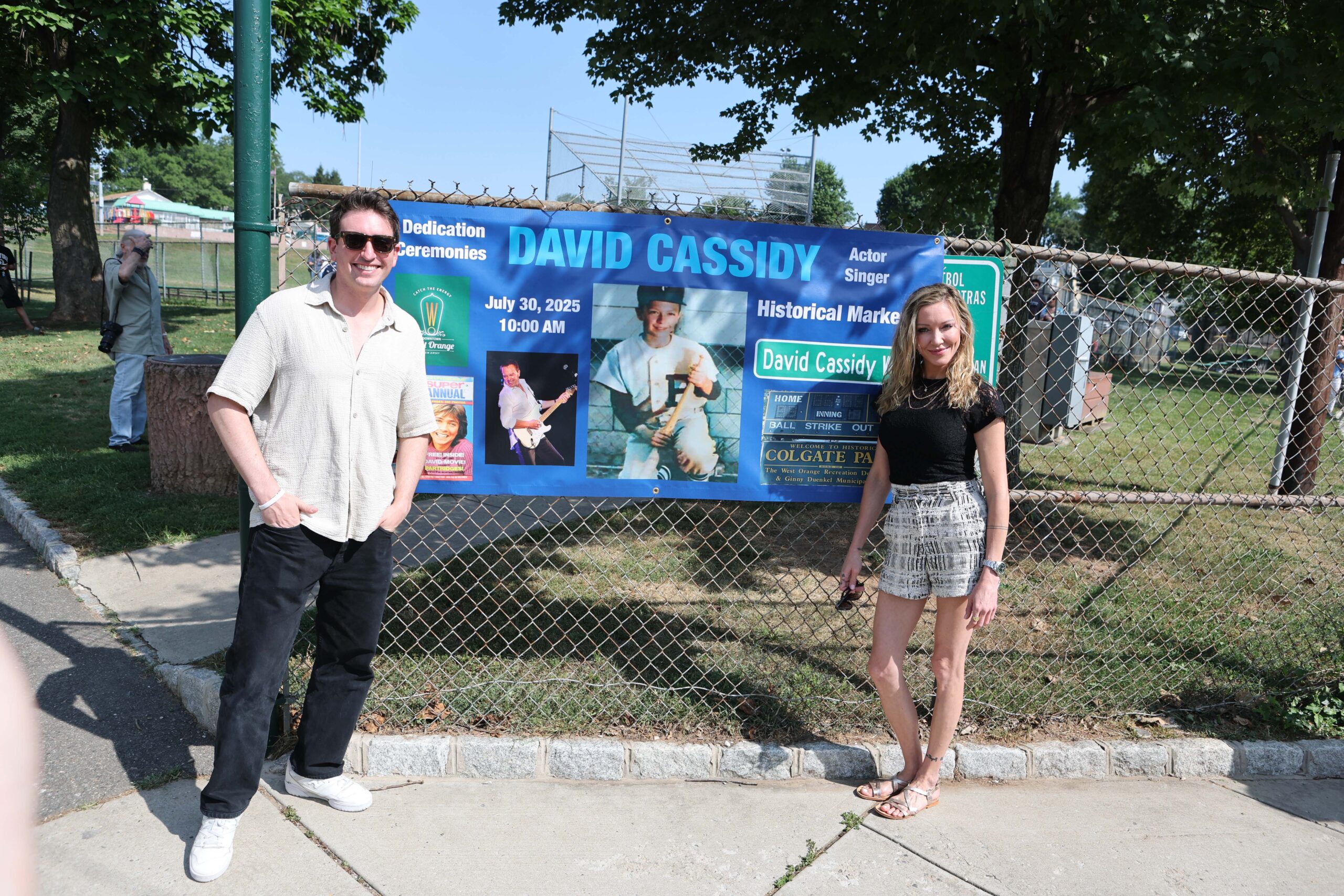 Katie and Beau Cassidy at event for their Dad Davin in New Jersey