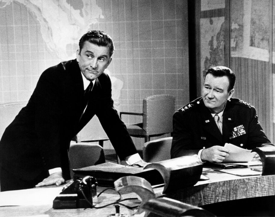CAST A GIANT SHADOW, from left, Kirk Douglas, John Wayne, 1966