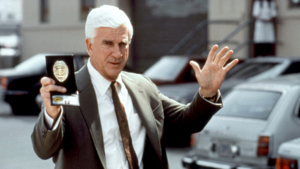 THE NAKED GUN, Leslie Nielsen, 1988,