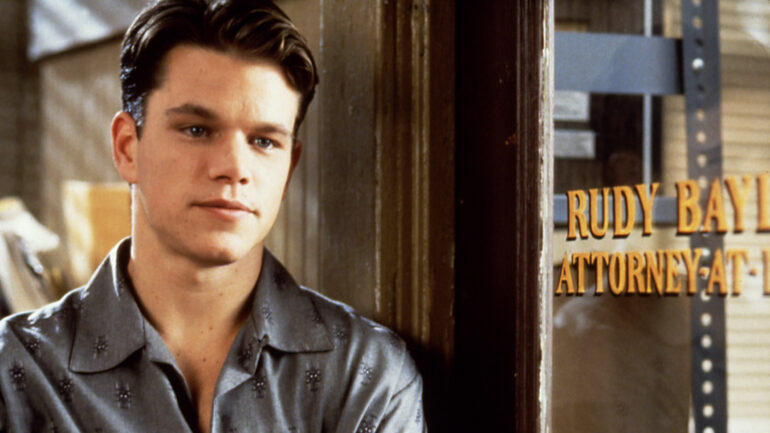 THE RAINMAKER, Matt Damon, 1997.