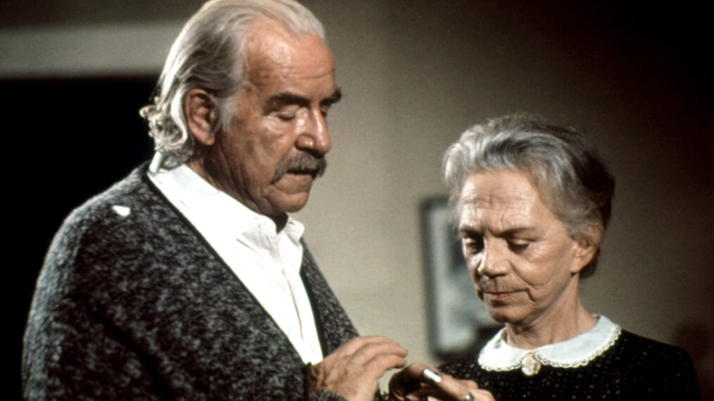 THE WALTONS, from left: Will Geer, Ellen Corby, 1972-81.
