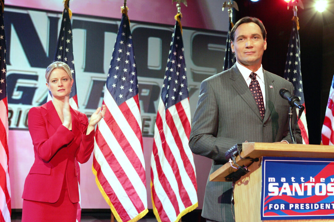 THE WEST WING, Teri Polo, Jimmy Smits, 'Election Day, Part II', (Season 7, aired April 9, 2006), 1999-