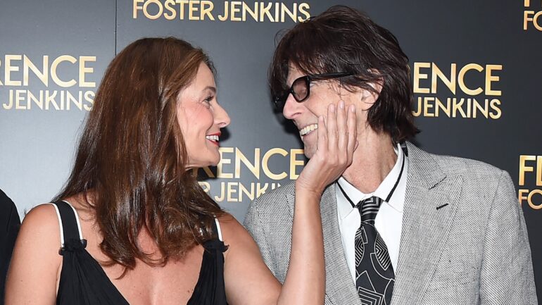 NEW YORK, NY - AUGUST 09: Jonathan Ocasek, Oliver Ocasek, Paulina Porizkova and Rick Ocasek attend the 