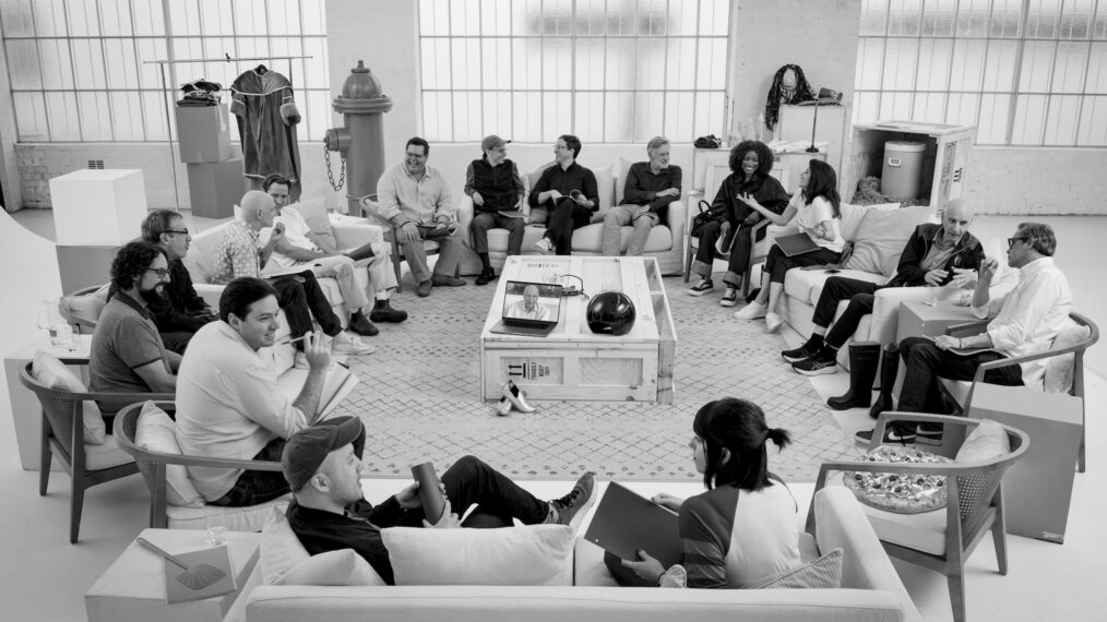 Clockwise from the top - Director Josh Greenbaum, Bill Pullman, Keke Palmer, Daphne Zuniga, George Wyner Jeb Brody (Producer), Taylor Stuewe (Associate Producer) Austin Lee (Associate Producer), Benji Samit (Writer), Dan Hernandez (Writer), Adam Merims (Line Producer/EP), Anthony Carrigan Lewis Pullman, Josh Gad, Rick Moranis. (https://www.aboutamazon.com/news/entertainment/spaceballs-2-sequel-amazon-mgm-studios)