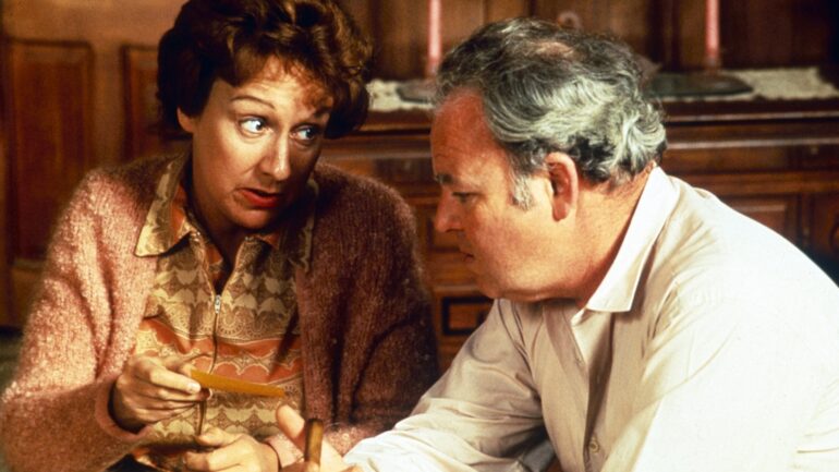ALL IN THE FAMILY, from left: Jean Stapleton, Carroll O'Connor, 1971-79.
