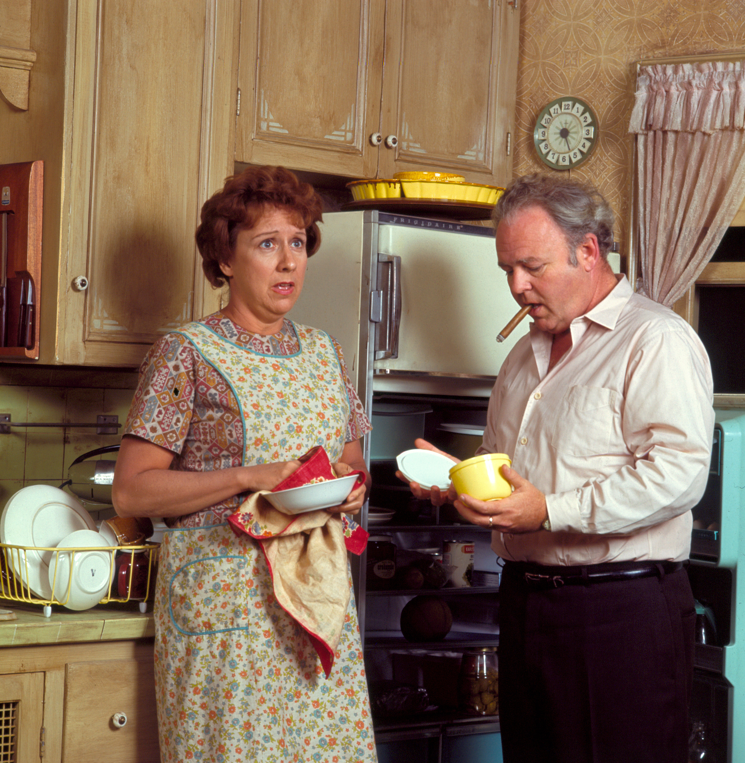 ALL IN THE FAMILY, Jean Stapleton, Carroll O'Connor, 1971-1983.