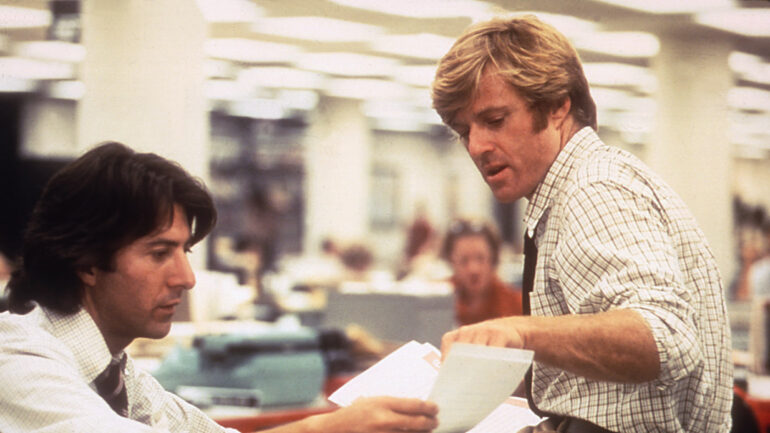 ALL THE PRESIDENT'S MEN, Dustin Hoffman, Robert Redford, 1976