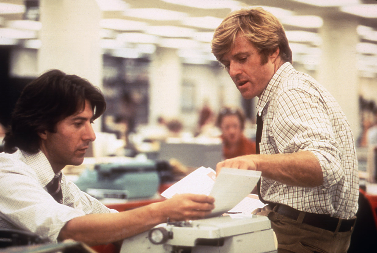 ALL THE PRESIDENT'S MEN, Dustin Hoffman, Robert Redford, 1976