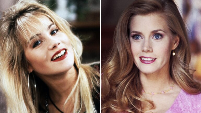 Christina Applegate and Amy Adams split image