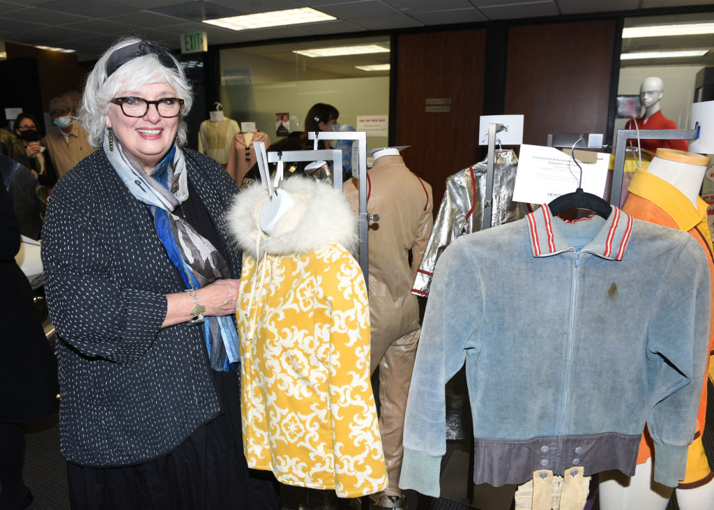 Angela Cartwright poses with her parka from 