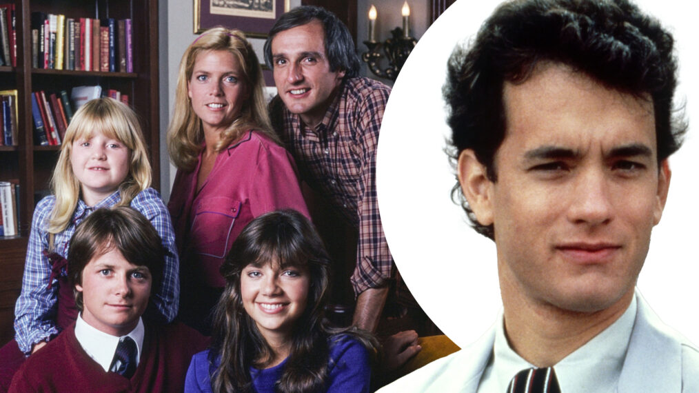 Family Ties Cast and Tom Hanks Collage