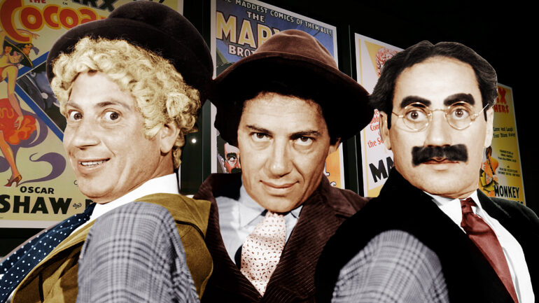 Marx Bros Exhibit Hollywood Museum collage