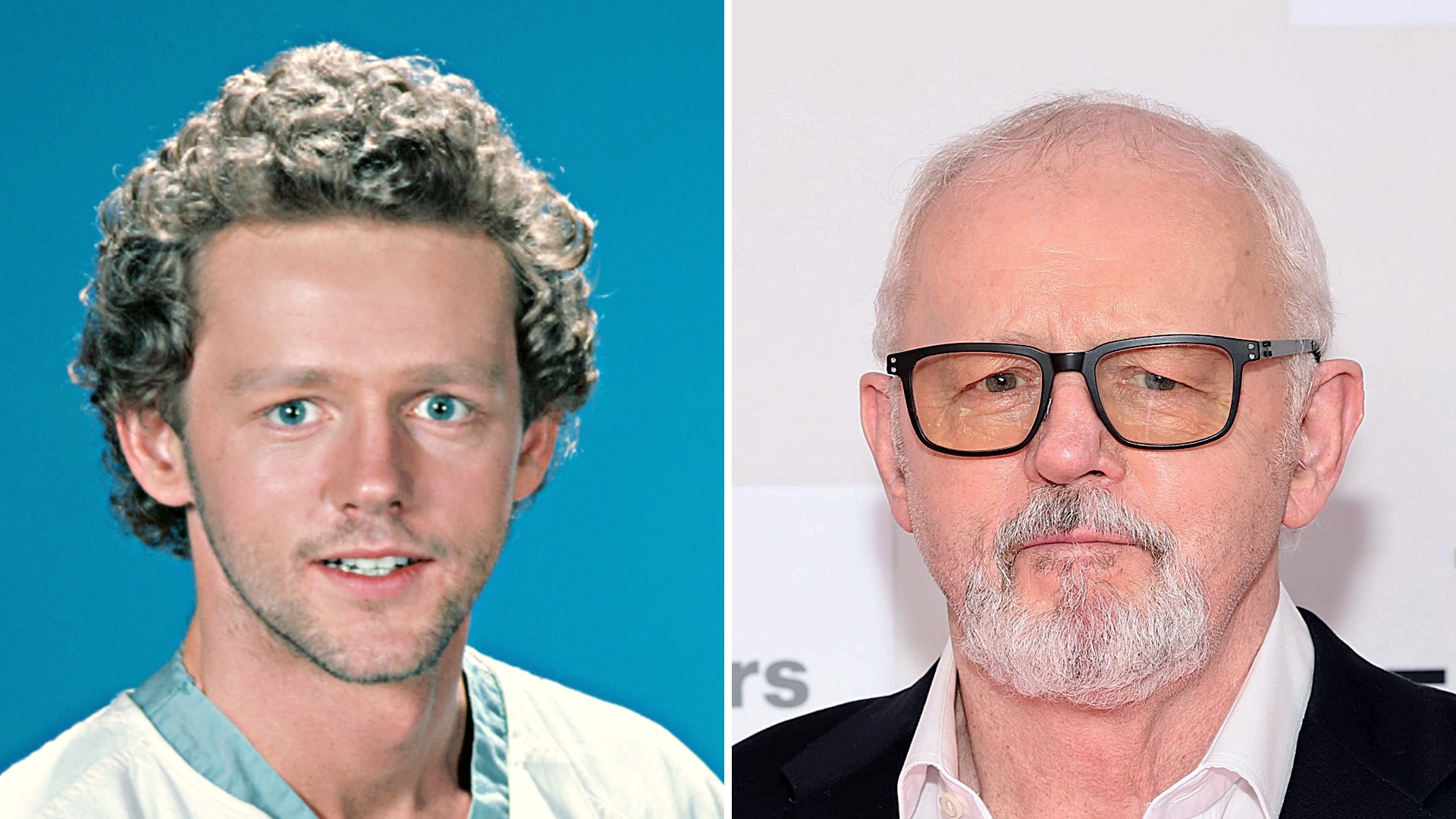 ST. ELSEWHERE, David Morse, 1982-1988. and in 2025 split image