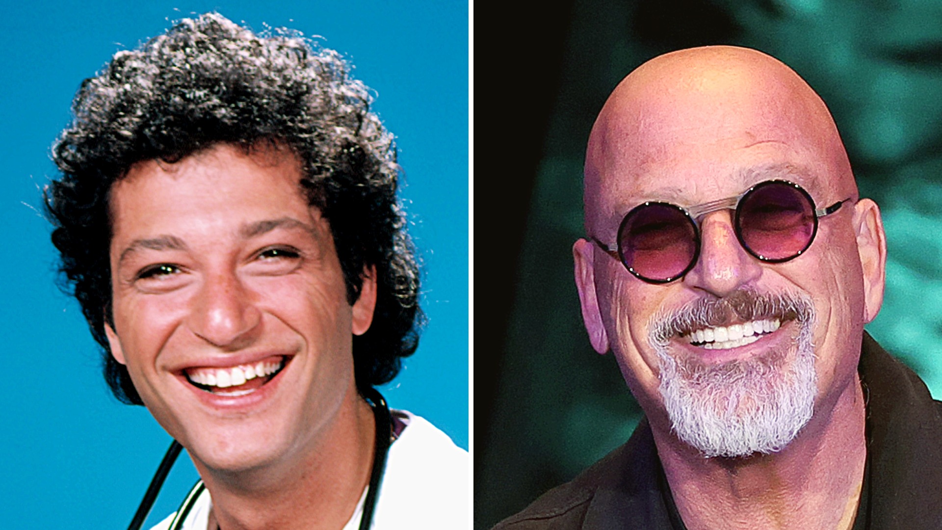 Howie Mandel on St Elsewhere and in 2025 split image