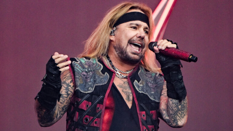 SHEFFIELD, ENGLAND - MAY 22: Vince Neil of Mötley Crüe performs live for the 