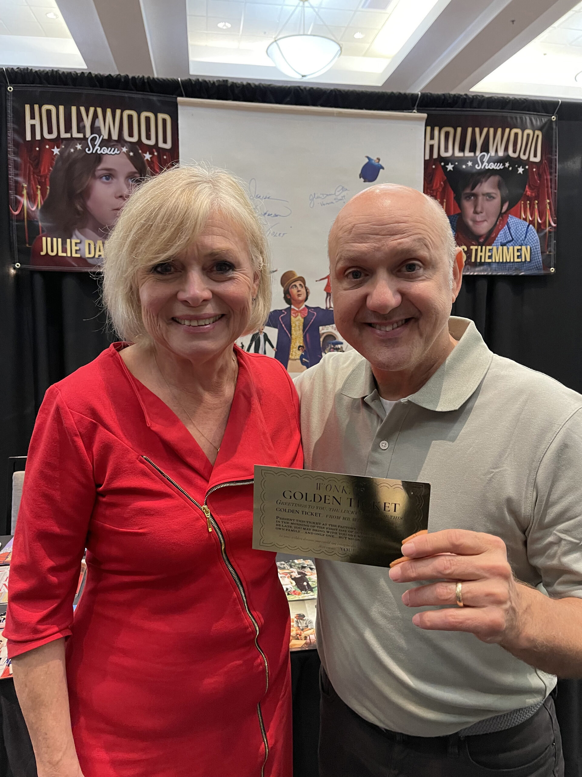 Willy Wonka Stars Julie Dawn Cole and Paris Themmen Hollywood Show 2025