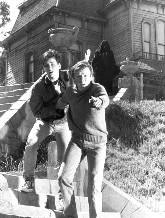BATES MOTEL, from left: Lori Petty, Bud Cort, 1987