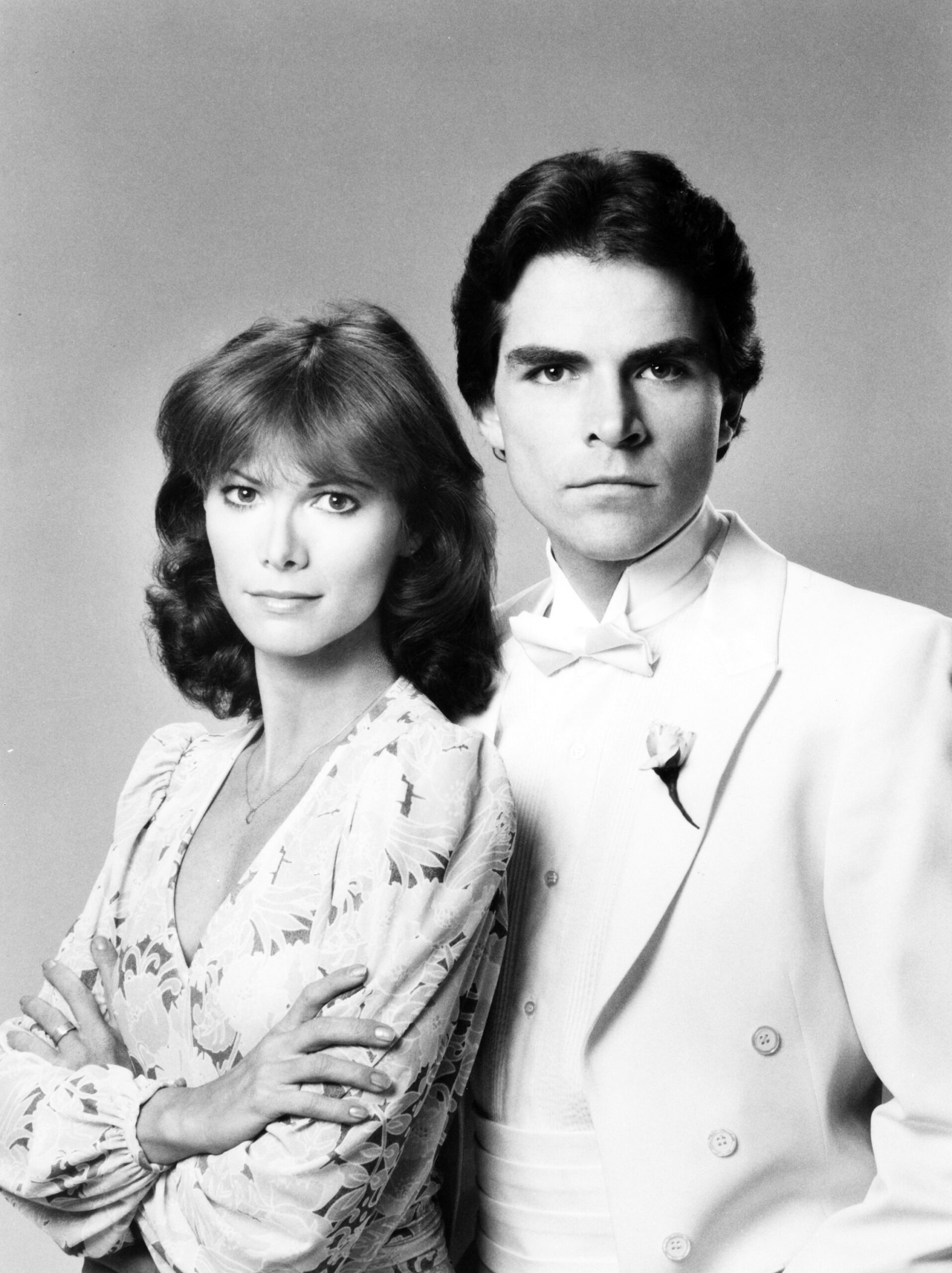 THE EDGE OF NIGHT, from left: Sharon Gabet, Larkin Malloy, 1970s, 1956-1984. © ABC /Courtesy Everett Collection