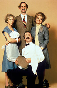 FAWLTY TOWERS, (Clockwise), John Cleese, Prunella Scales, Andrew Sachs, Connie Booth, 1974-1979. (c)