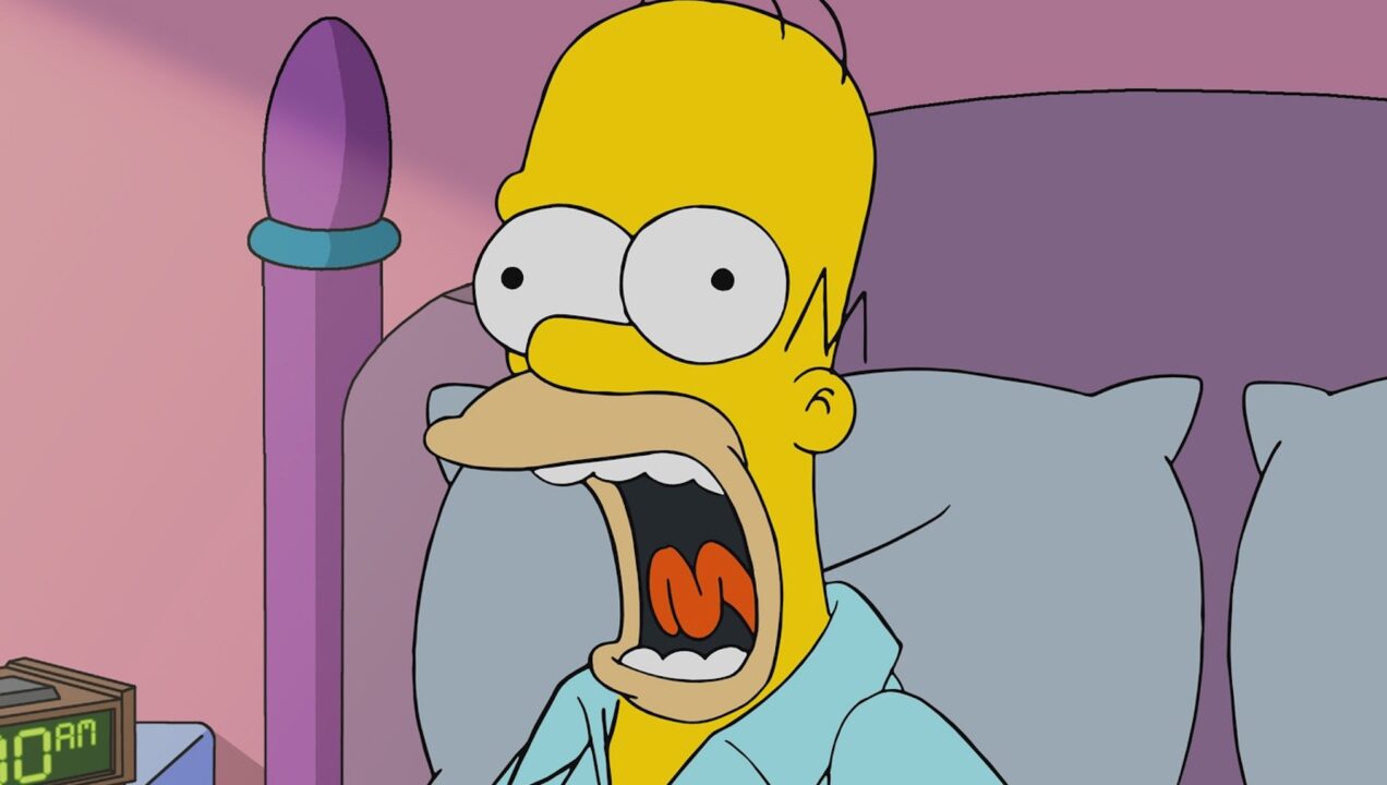 THE SIMPSONS, from left: Homer Simpson (voice: Dan Castellaneta), Marge Simpson (voice: Julie Kavner), 'McMansion & Wife', (Season 35, ep. 3503, aired Oct. 22, 2023). photo: ©Fox / Courtesy Everett Collection