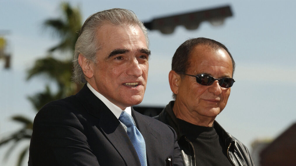 Director Martin Scorsese (L), with actor Joe Pesci, attends a ceremony honoring him with a star on the Hollywood Walk of Fame in front of the Kodak Theatre on February 28, 2003 in Hollywood, California.
