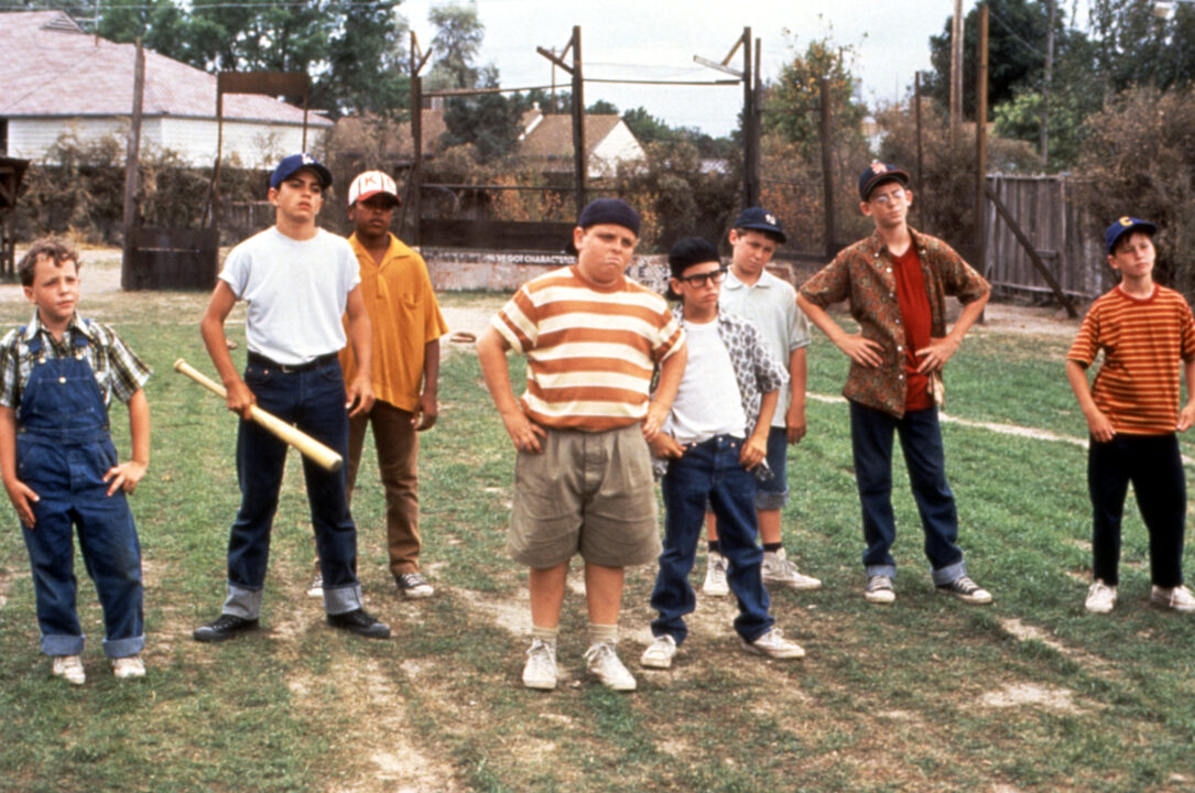 THE SANDLOT, Shane Obedzinski, Mike Vitar, Brandon Adams, Patrick Renna, Chauncey Leopardi, Victor DiMattia, Grant Gelt, Tom Guiry, 1993
