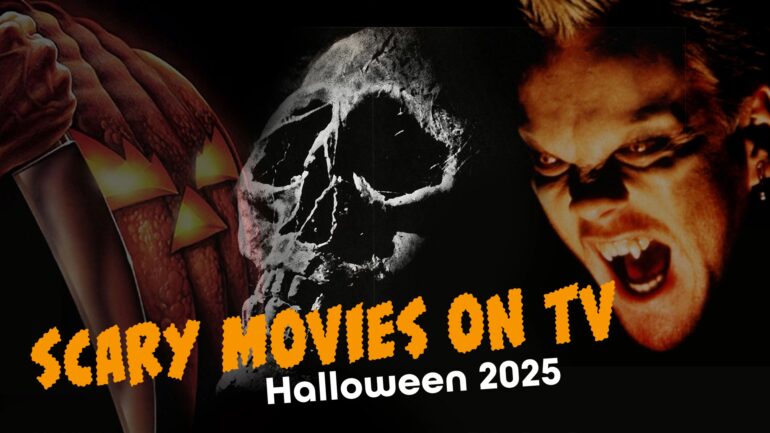 Scary Movies on TV collage