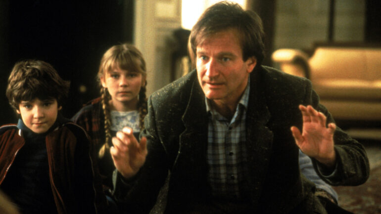 JUMANJI, Bradley Pierce, Kirsten Dunst, Robin Williams