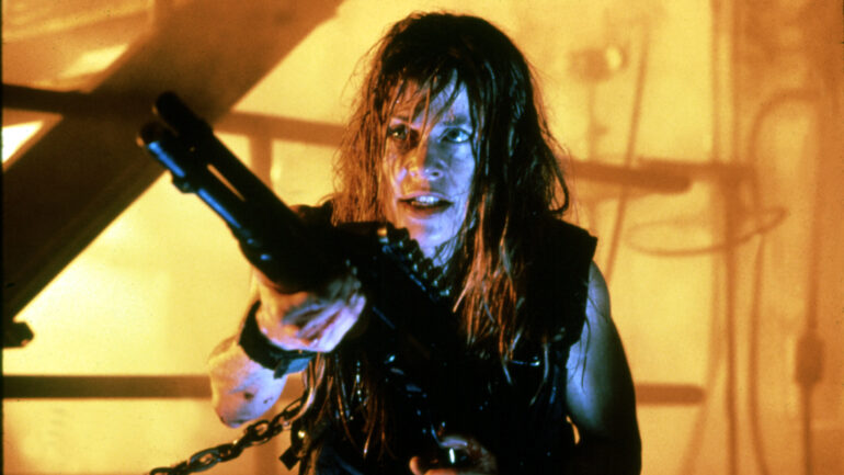 Linda Hamilton in 'Terminator 2'