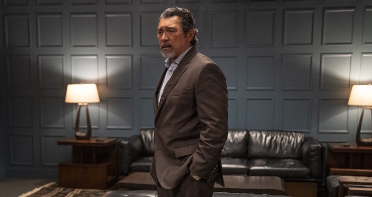 THE CHAIR COMPANY, Lou Diamond Phillips, ‘@BrownDerbyHistoricVids Little bit of Hollywood? Okayyy.', (Season 1, ep. 103, aired Oct. 26, 2025). photo: Sarah Shatz / ©HBO / Courtesy Everett Collection