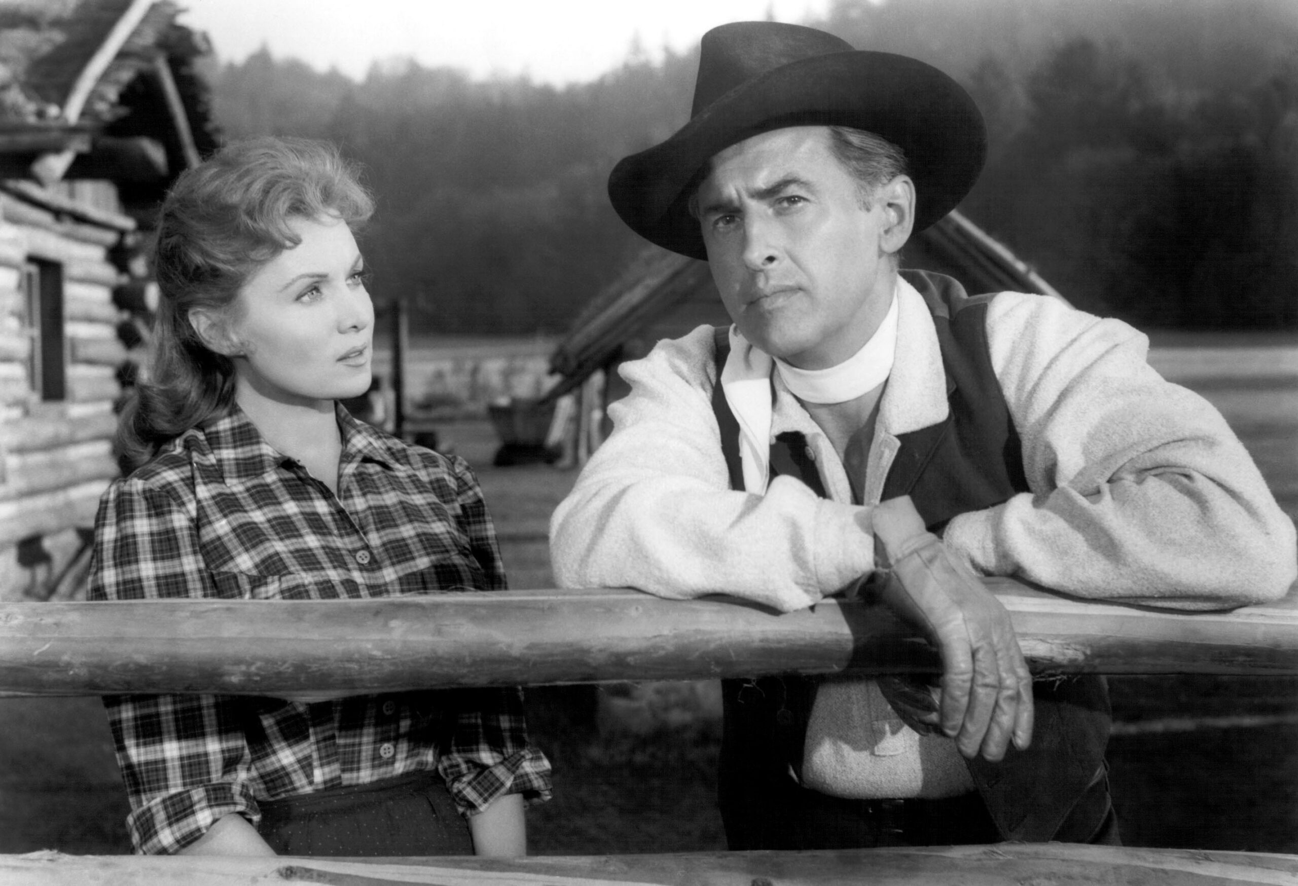 GUN GLORY, from left: Rhonda Fleming, Stewart Granger, 1957