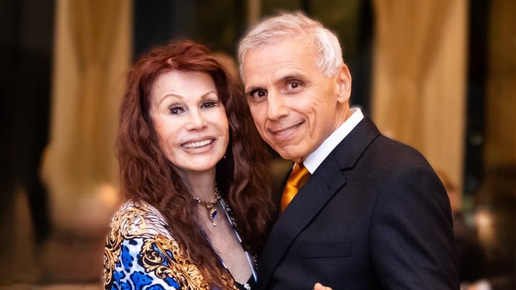 Herbie J Pilato author and writers birthday gala in Burbank, CA Herbie dances with Barbara Luna from Star Trek