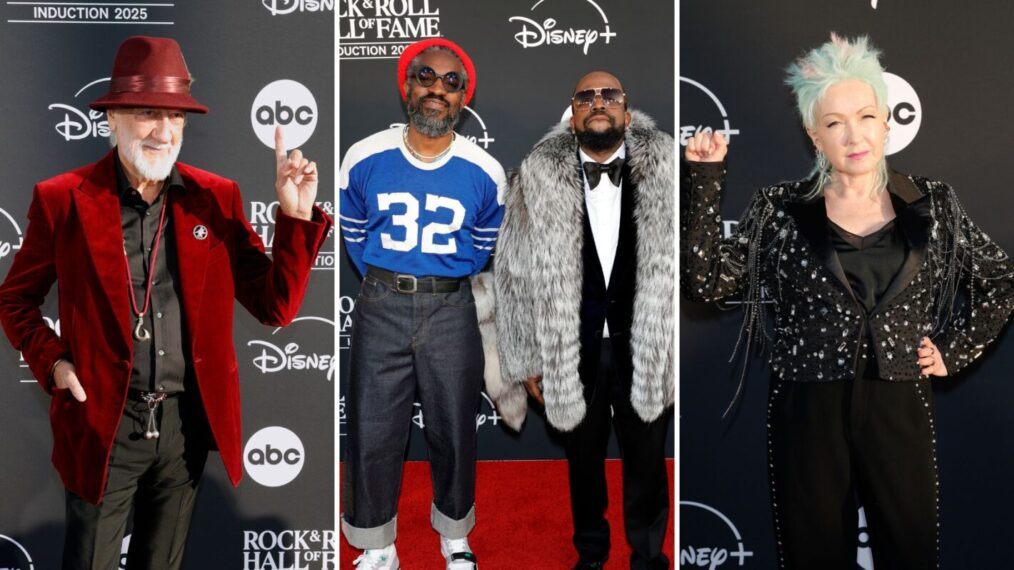 Rock n Roll Hall of Fame 2025 Red Carpet images.