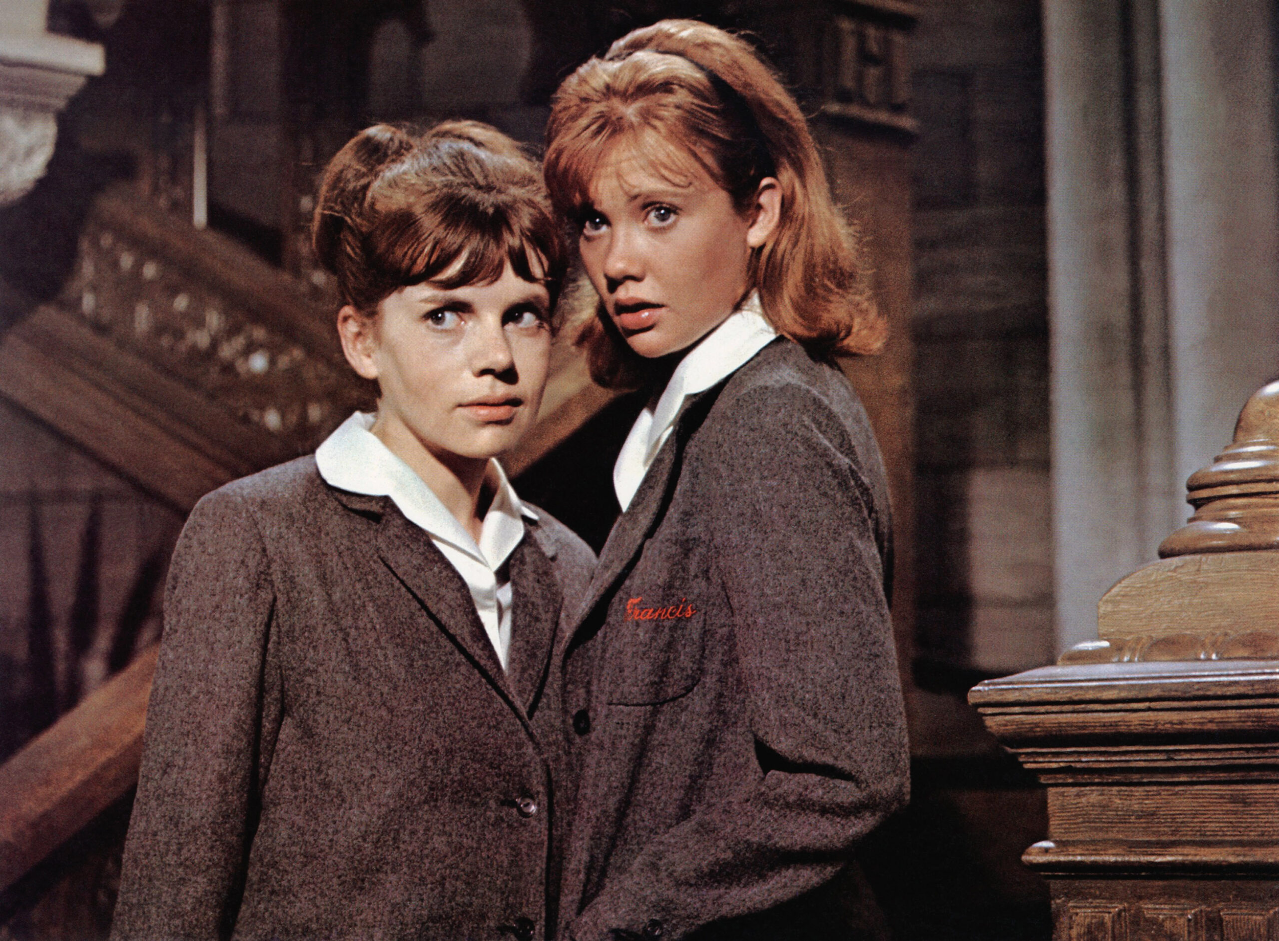 THE TROUBLE WITH ANGELS, from left, June Harding, Hayley Mills, 1966