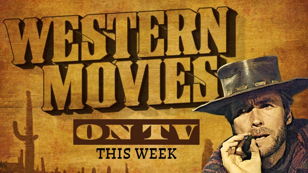Western movies airing on TV week of November 17 retro collage