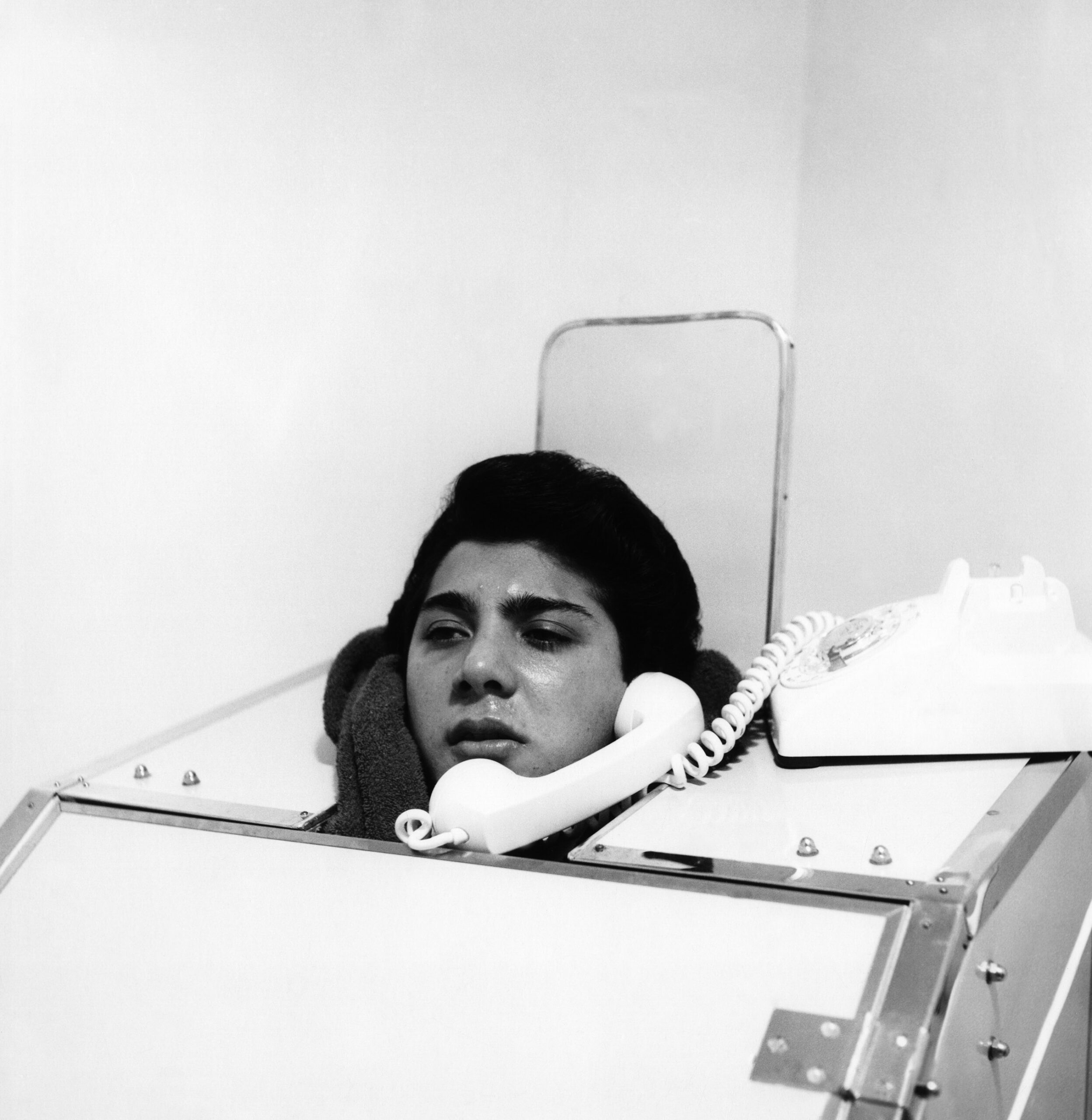 Paul Anka, taking a steam, ca. 1960