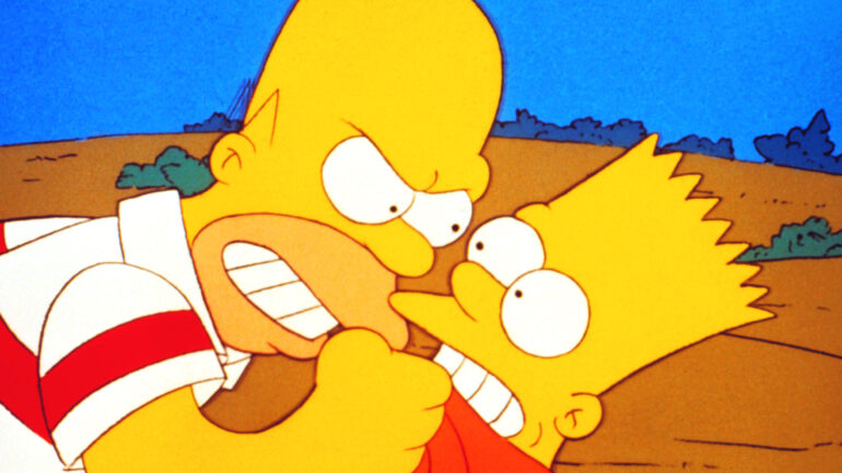 THE SIMPSONS, Homer Simpson, Bart Simpson, (1990), 1989-.