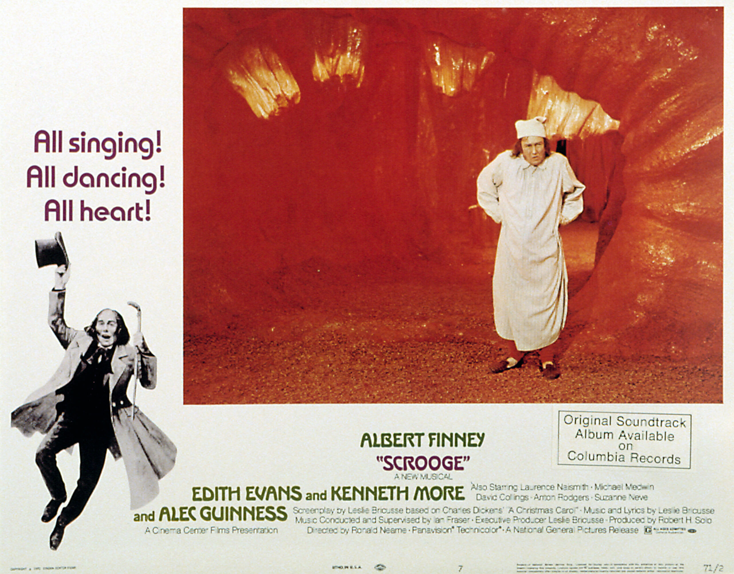SCROOGE, Albert Finney, poster art, 1970.