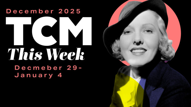 TCM Weekly Highlights Schedule December 29-January 4 image with Jean Arthur